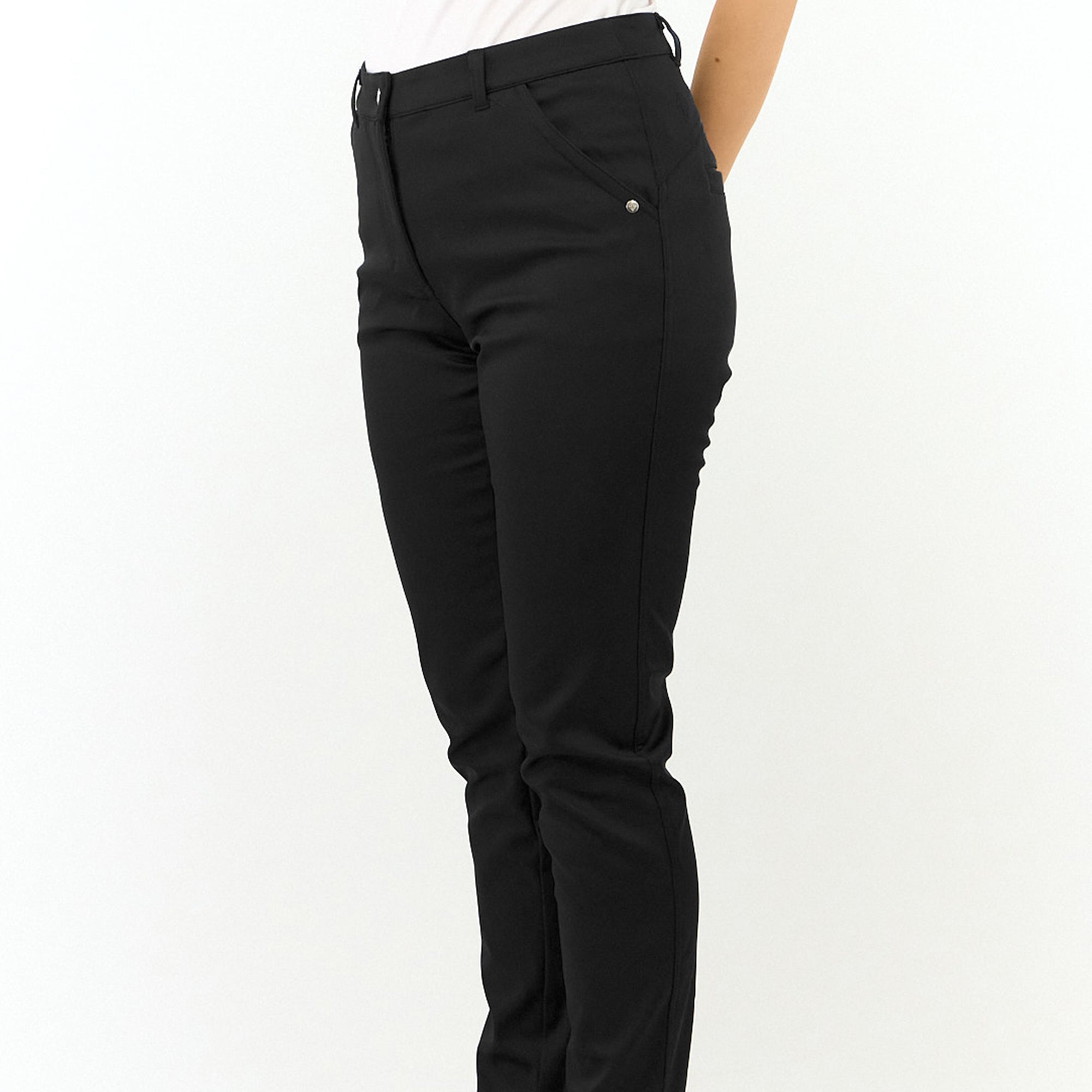 Pure Golf Bernie Lined Ladies Winter Golf Trousers Black 29 Inch